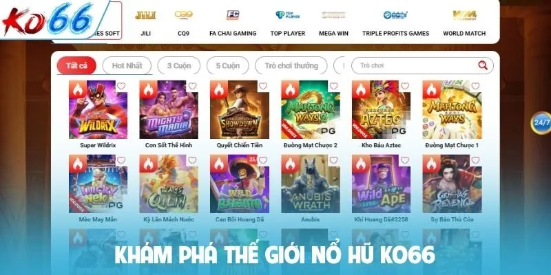 Khám phá thế giới nổ hũ KO66
