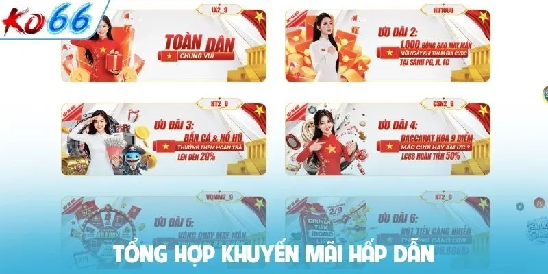 Tổng hợp khuyến mãi hấp dẫn